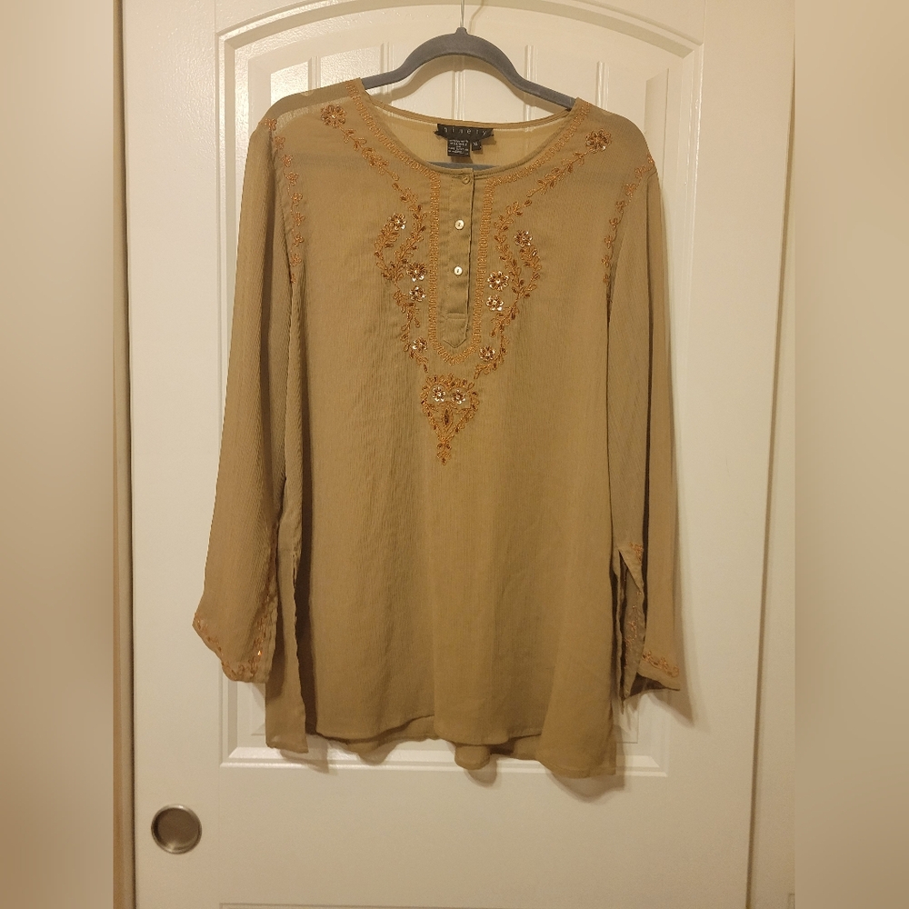 Boho Embroidered Blouse